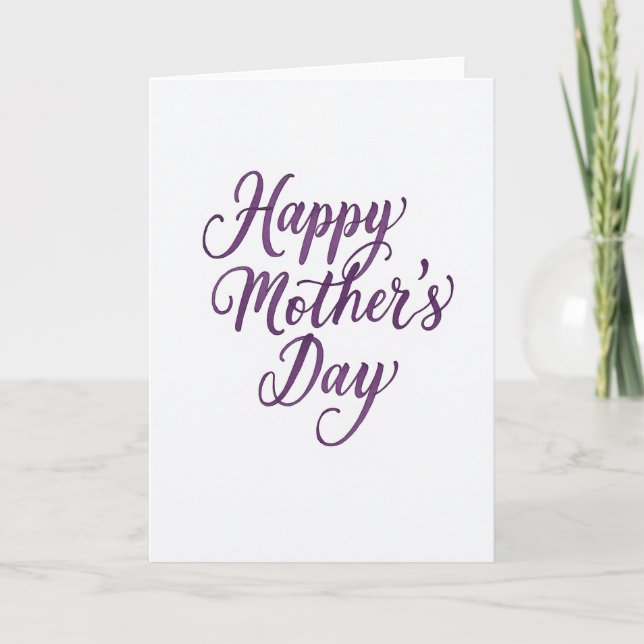 Sweet Mothers Day Calligraphy Card (Front)