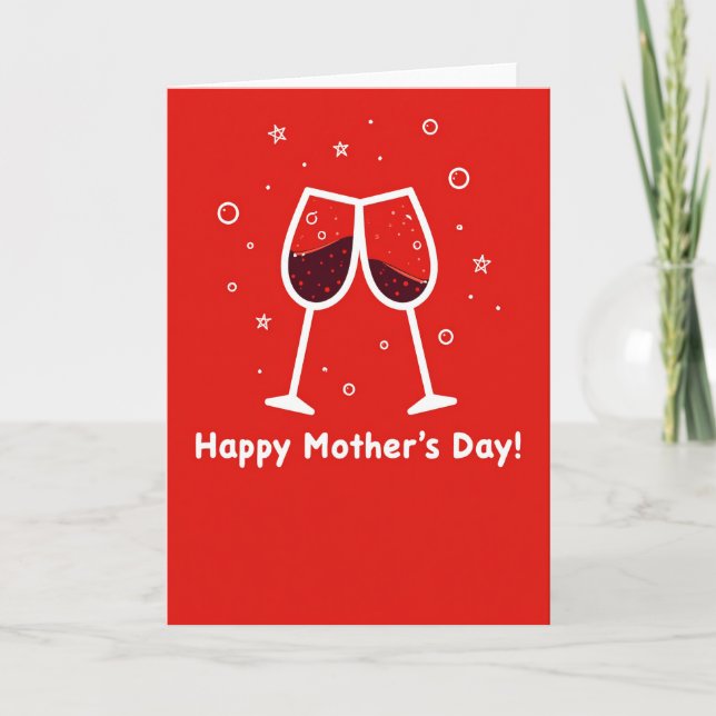 Sweet Mothers Day Cheers Card (Front)