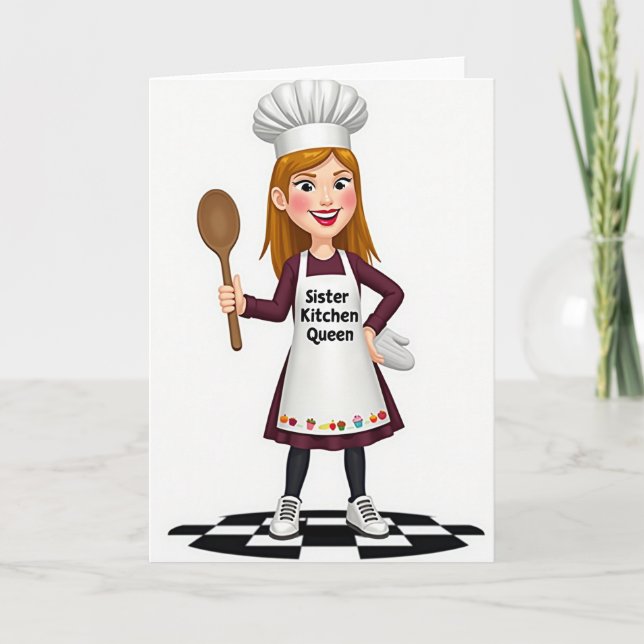 Sweet Mothers Day Chef Card (Front)