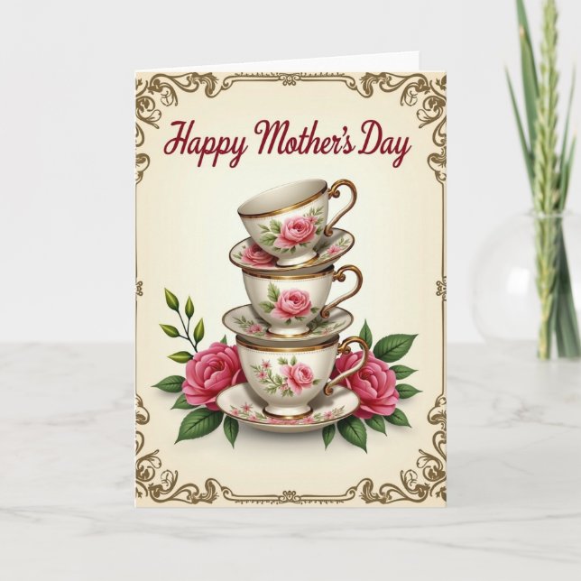 Sweet Mothers Day China Card (Front)