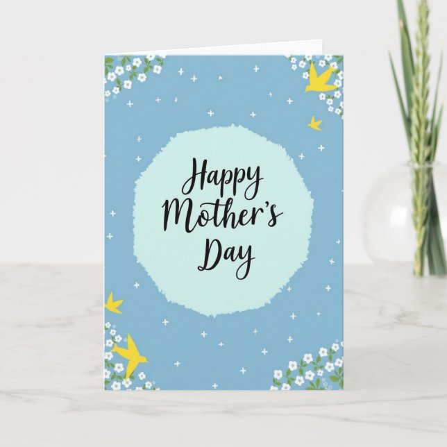 Sweet Mothers Day Cloud Card (Front)