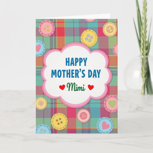 Sweet Mothers Day Clouds Card (Front)