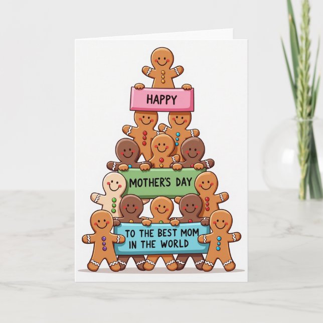 Sweet Mothers Day Cookie Card (Front)