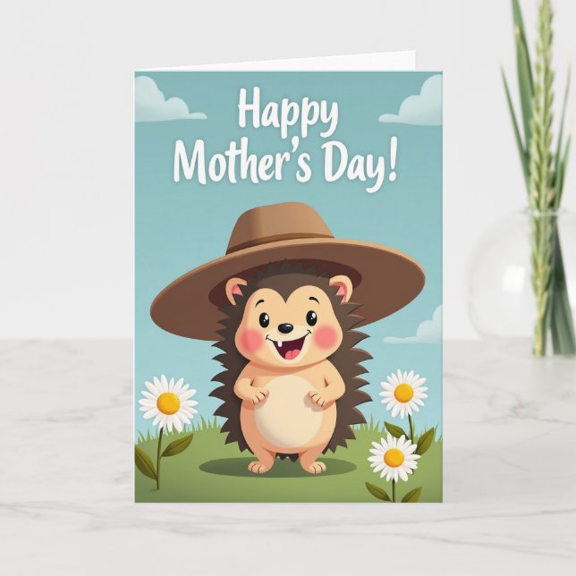 Sweet Mothers Day Creature Art Card (Front)