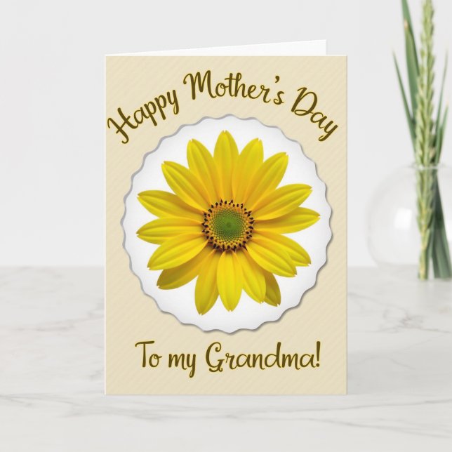 Sweet Mothers Day Daisy Bloom Card (Front)