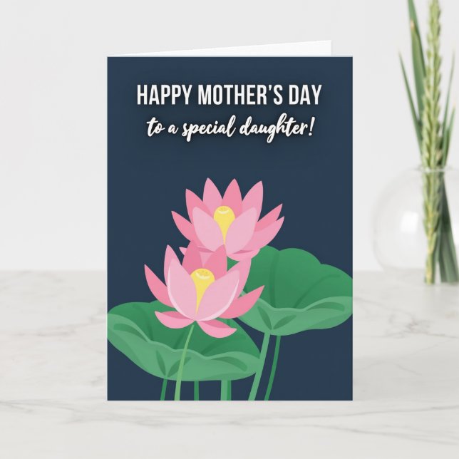 Sweet Mothers Day Daughter Art Card (Front)