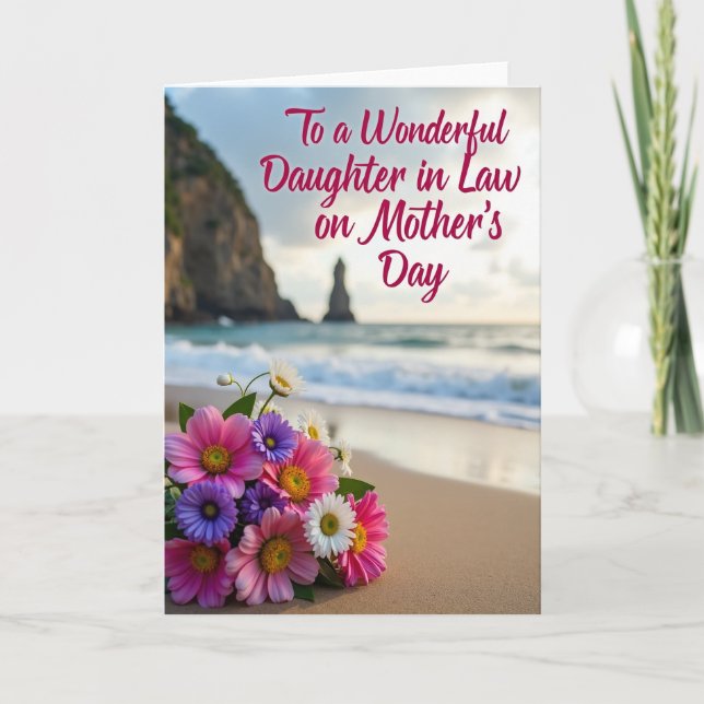 Sweet Mothers Day Daughter In Law Card (Front)