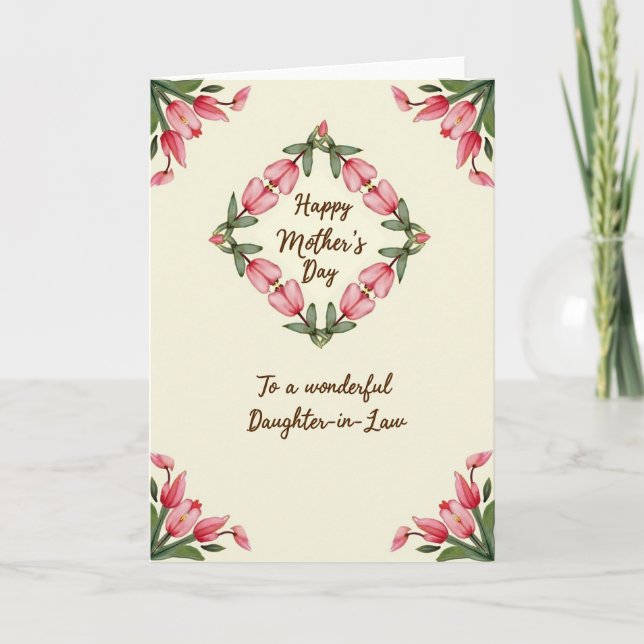 Sweet Mothers Day Daughterinlaw Card (Front)