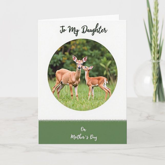 Sweet Mothers Day Deer Card (Front)