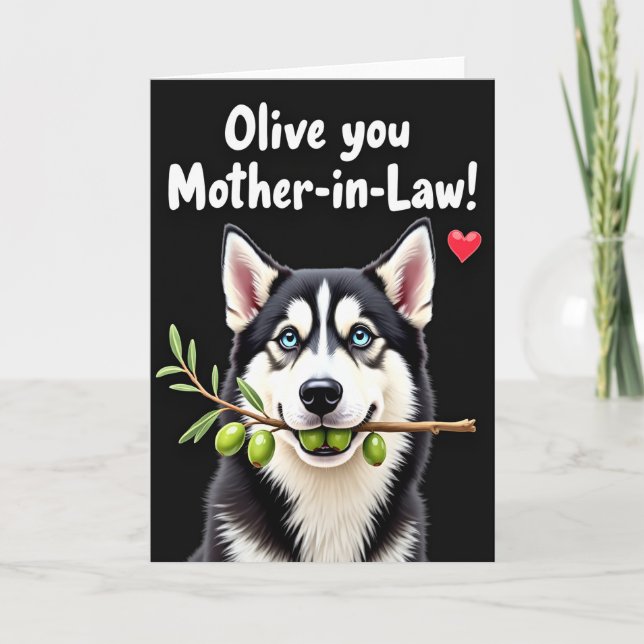 Sweet Mothers Day Dog Branch Card (Front)