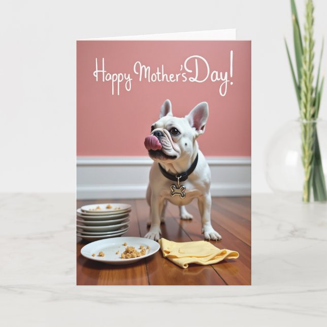 Sweet Mothers Day Dog Treat Card (Front)