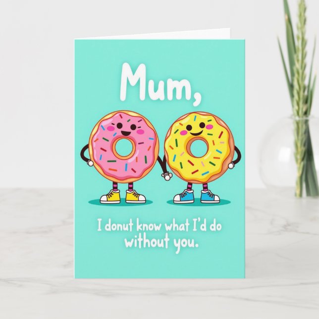 Sweet Mothers Day Donut Card (Front)