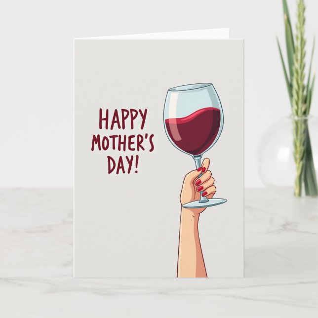 Sweet Mothers Day Drink Card (Front)