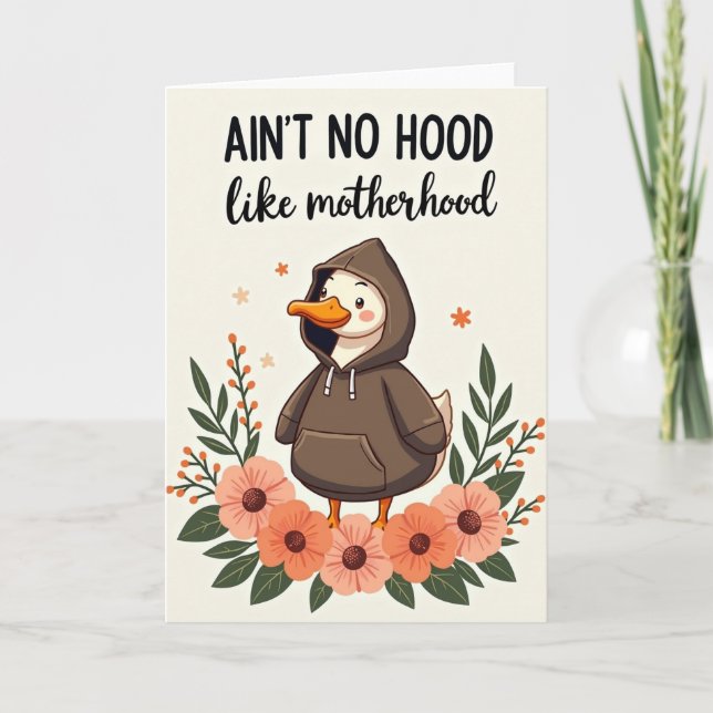 Sweet Mothers Day Duck Card (Front)