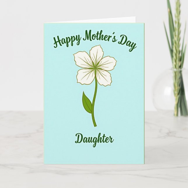 Sweet Mothers Day Emblem Card (Front)