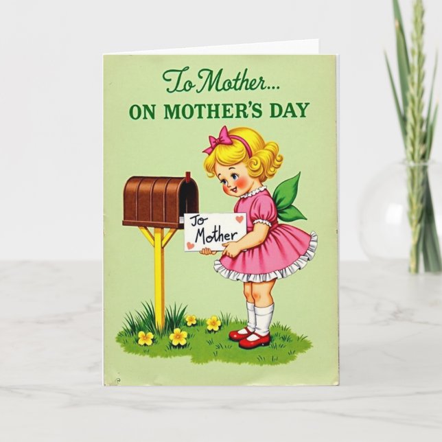 Sweet Mothers Day Fairy Card (Front)