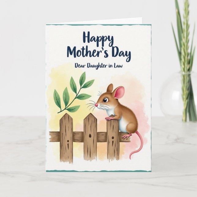 Sweet Mothers Day Fence Card (Front)