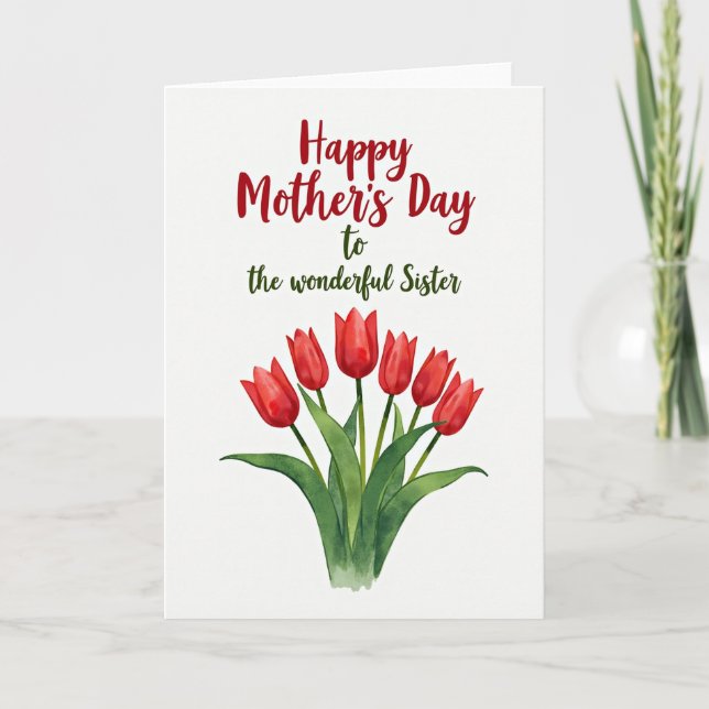 Sweet Mothers Day Floral Blooms Card (Front)