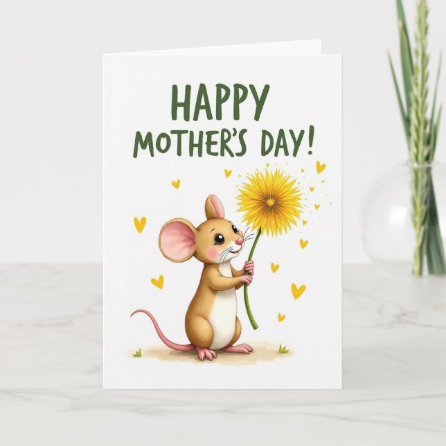 Sweet Mothers Day Flower Friend Card (Front)