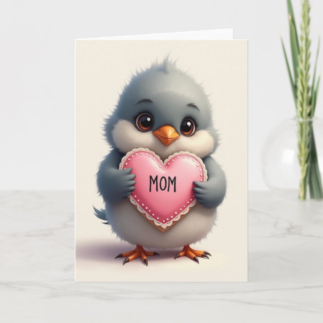 Sweet Mothers Day Fluffy Card (Front)