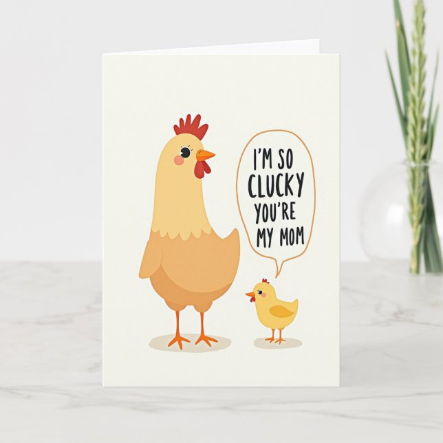 Sweet Mothers Day Fowl Card (Front)