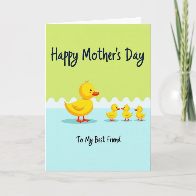 Sweet Mothers Day Fowls Card (Front)