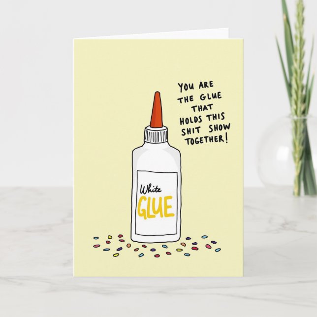 Sweet Mothers Day Glue Card (Front)