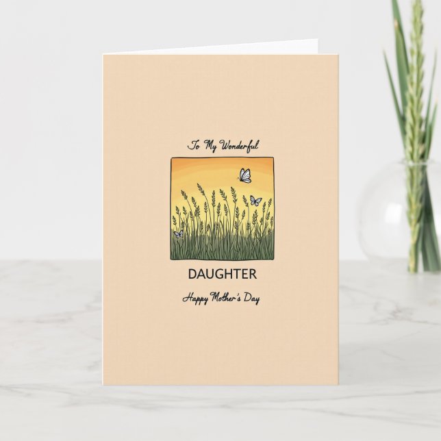 Sweet Mothers Day Grassland Card (Front)