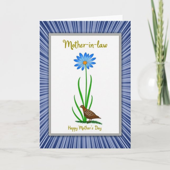 Sweet Mothers Day Greeting Design Card (Front)