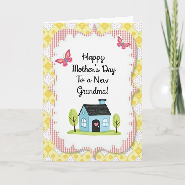 Sweet Mothers Day House Scene Card (Front)