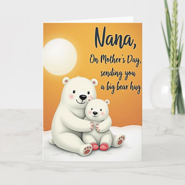 Sweet Mothers Day Hug Card (Front)