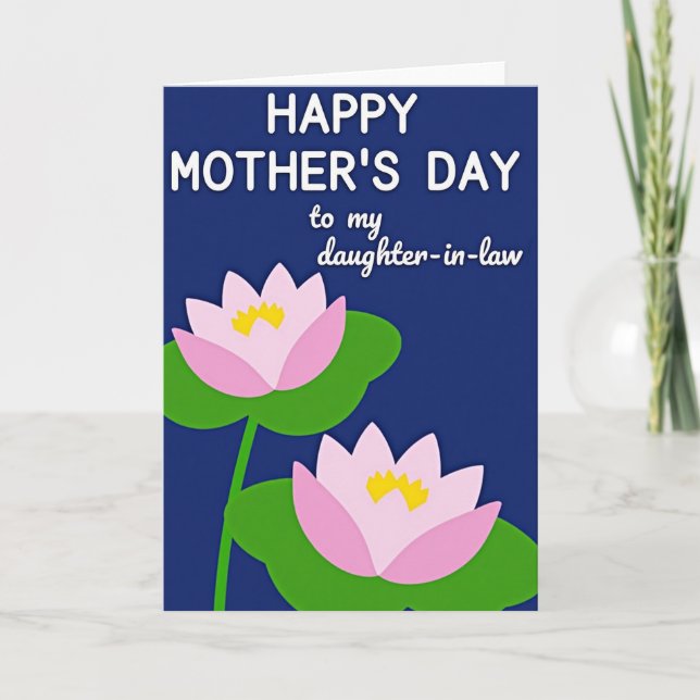 Sweet Mothers Day Indigo Card (Front)
