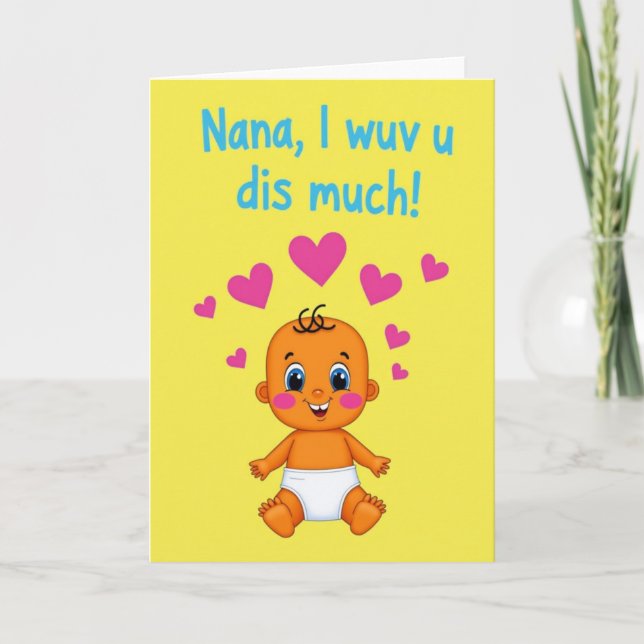 Sweet Mothers Day Infant Art Card (Front)