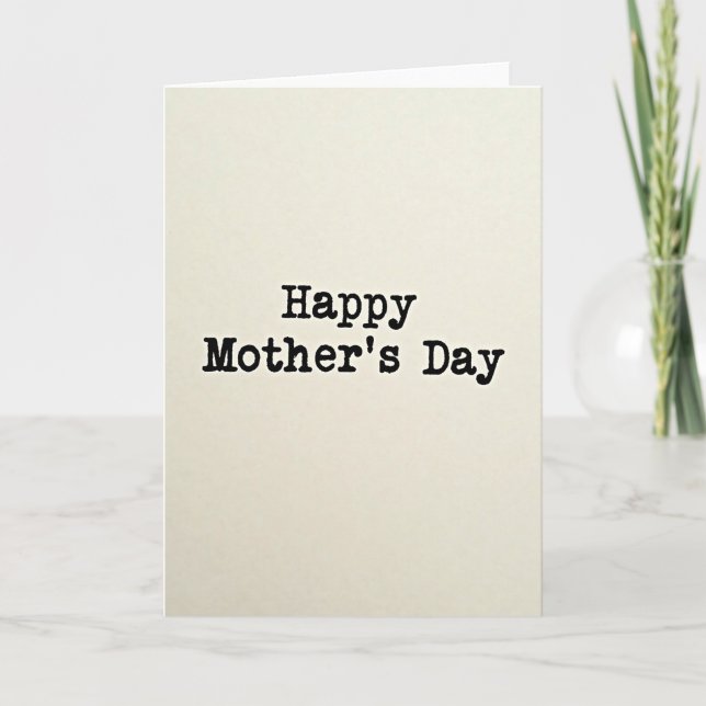 Sweet Mothers Day Ink Press Card (Front)