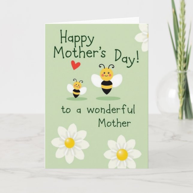 Sweet Mothers Day Insects Card (Front)