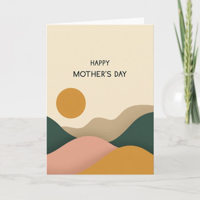 Sweet Mothers Day Landscape Card (Front)