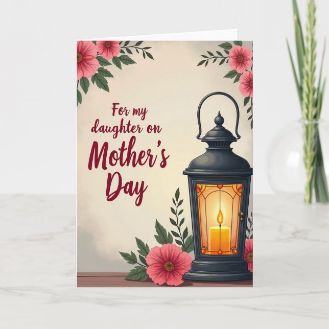 Sweet Mothers Day Lantern Card (Front)