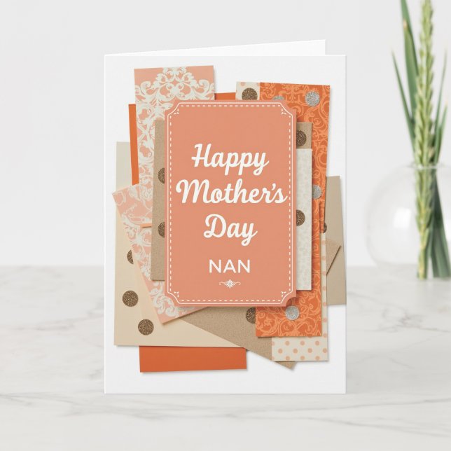 Sweet Mothers Day Layered Card (Front)