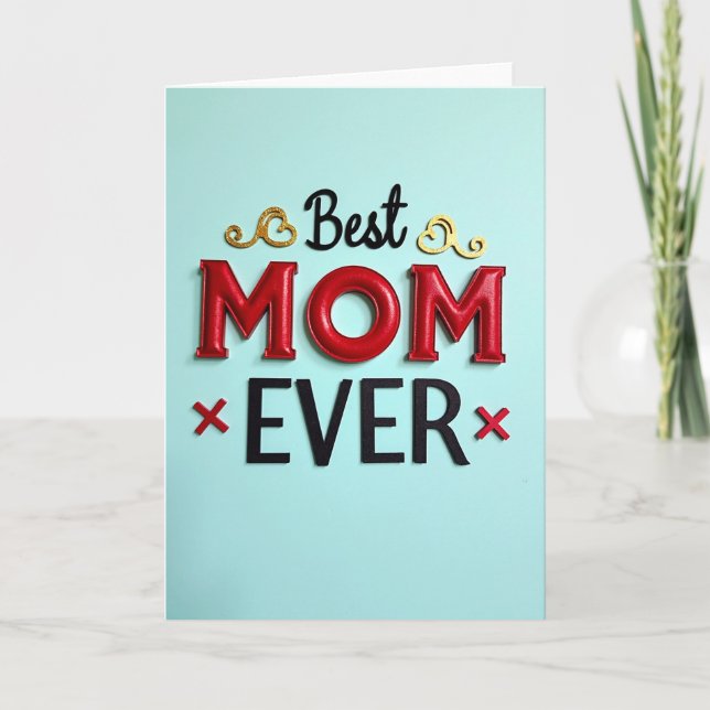 Sweet Mothers Day Lettering Card (Front)