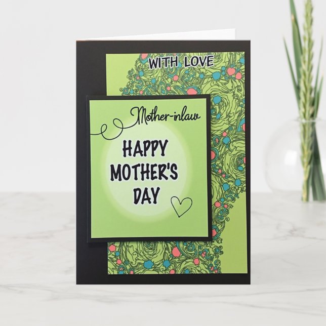 Sweet Mothers Day Lime Card (Front)