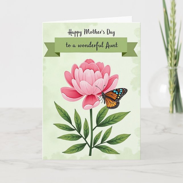 Sweet Mothers Day Lotus Card (Front)