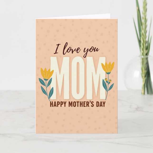 Sweet Mothers Day Love Card (Front)