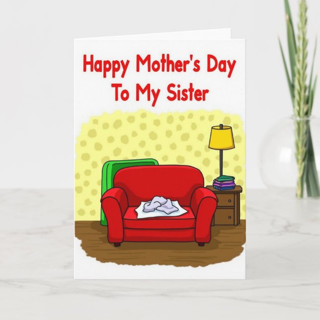 Sweet Mothers Day Love Sister Card (Front)
