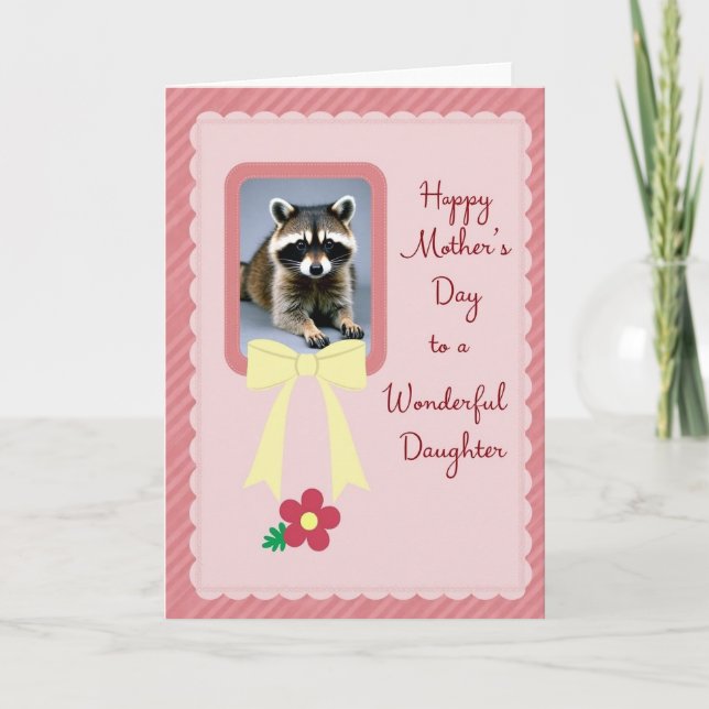 Sweet Mothers Day Masked Critter Card (Front)