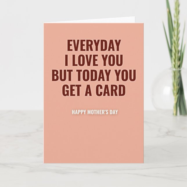 Sweet Mothers Day Message Card (Front)