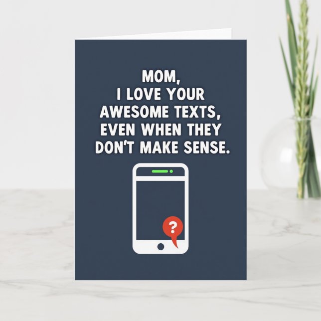 Sweet Mothers Day Mobile Card (Front)