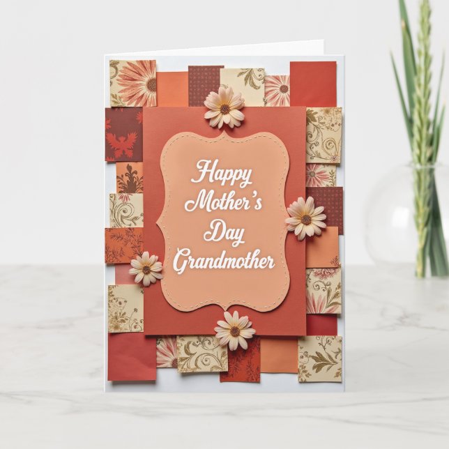 Sweet Mothers Day Mosaic Card (Front)