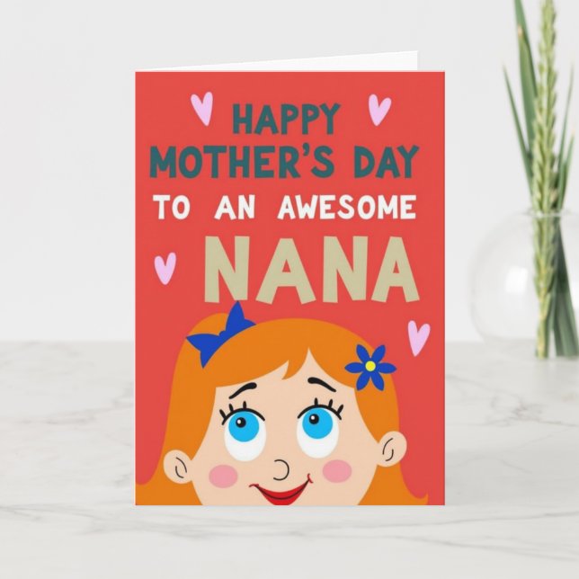 Sweet Mothers Day Nana Card (Front)
