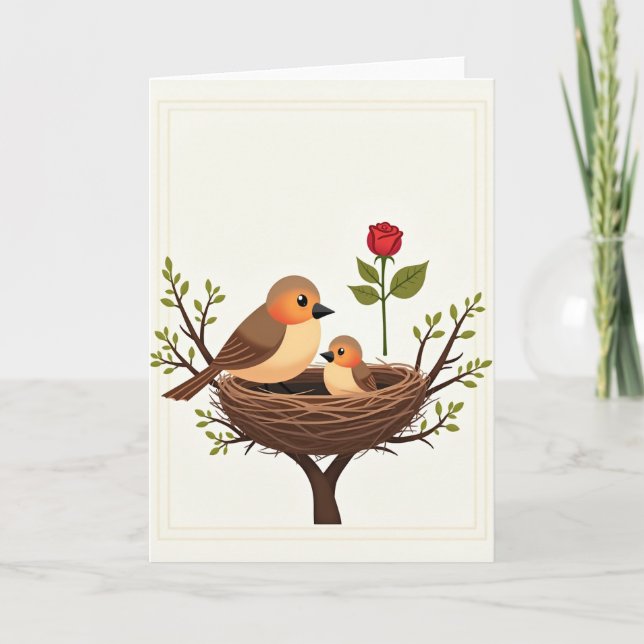 Sweet Mothers Day Nest Card (Front)