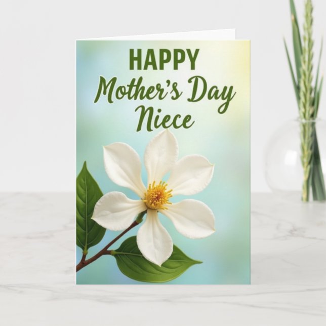 Sweet Mothers Day Niece Card (Front)